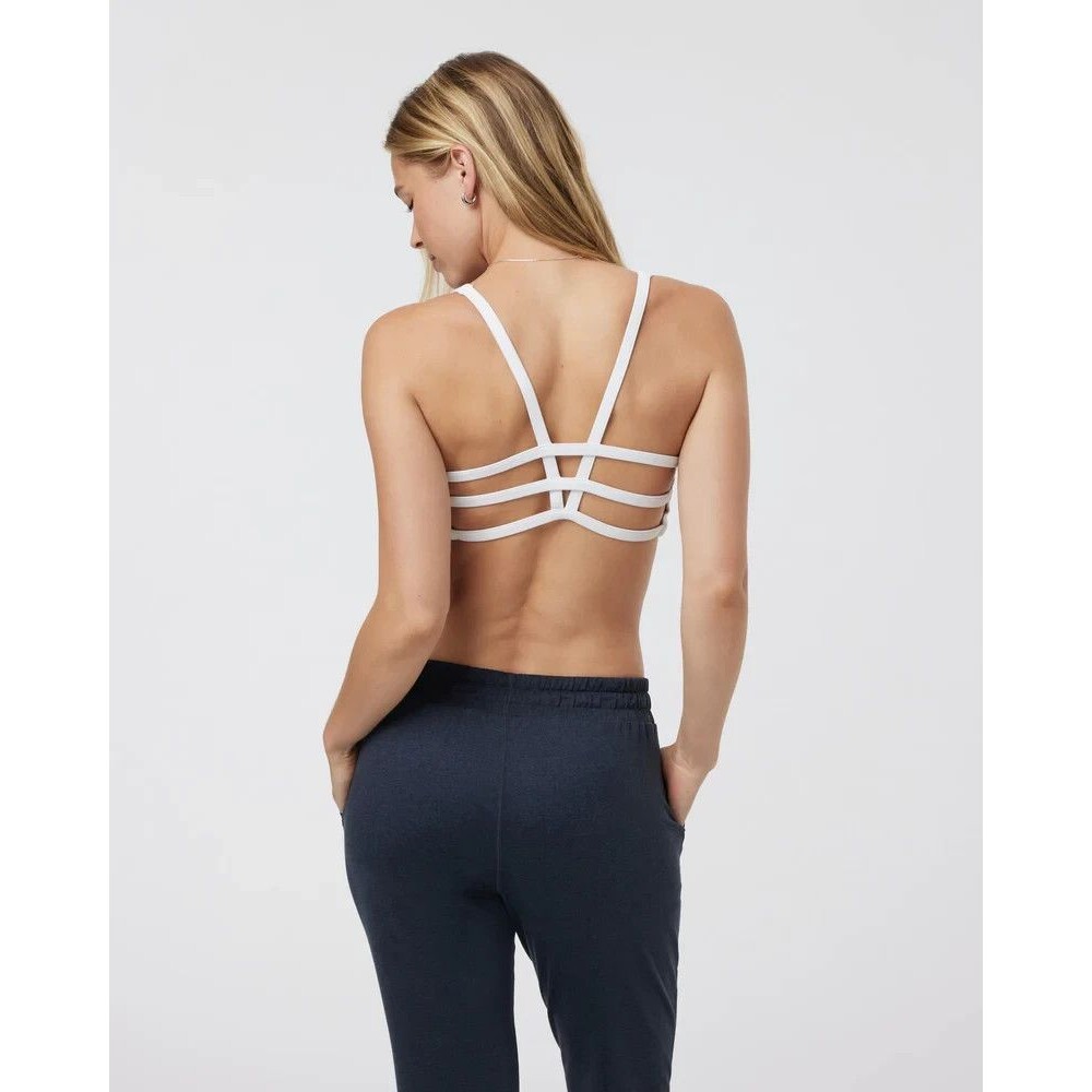 Vuori Yosemite Bra Size XL White VW104 Active Strappy Athletic Workout
